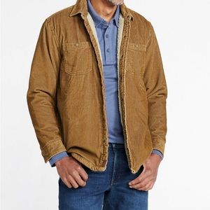 Men’s Large L.L.Bean corduroy Sherpa lined jacket